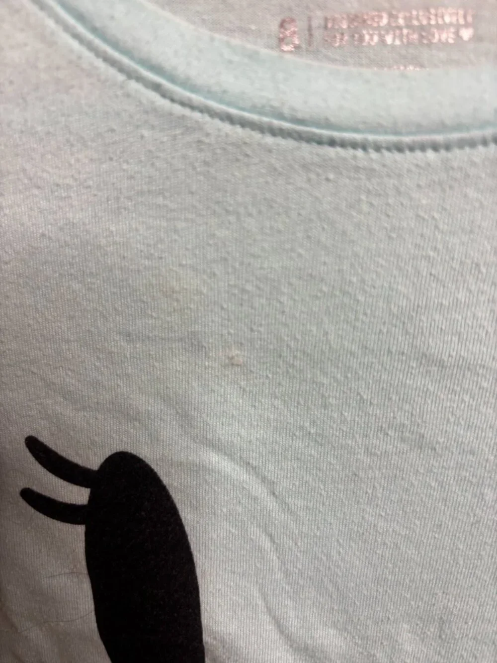 Justice Girls Light Blue Emoji T Shirt (Size 8)
